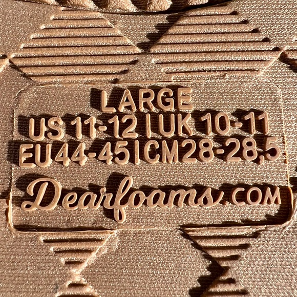 DEARFOAMS COZY COMFORT MEN’S BLUE/TAN STRIPED NOTCH CLOG SLIPPER NWT - Picture 6 of 9